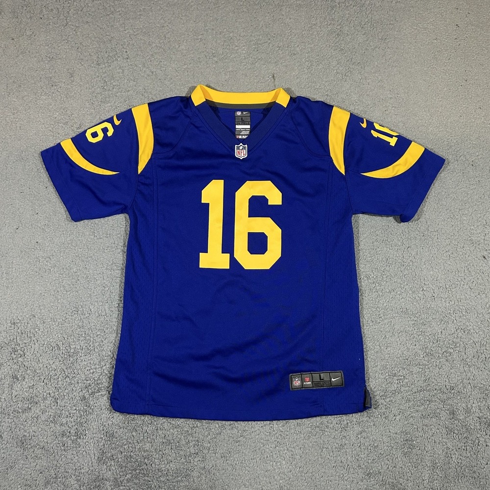 Nike Jersey Youth Large Blue Jared Goff #16 Los Angeles Rams NFL Game LA #4010